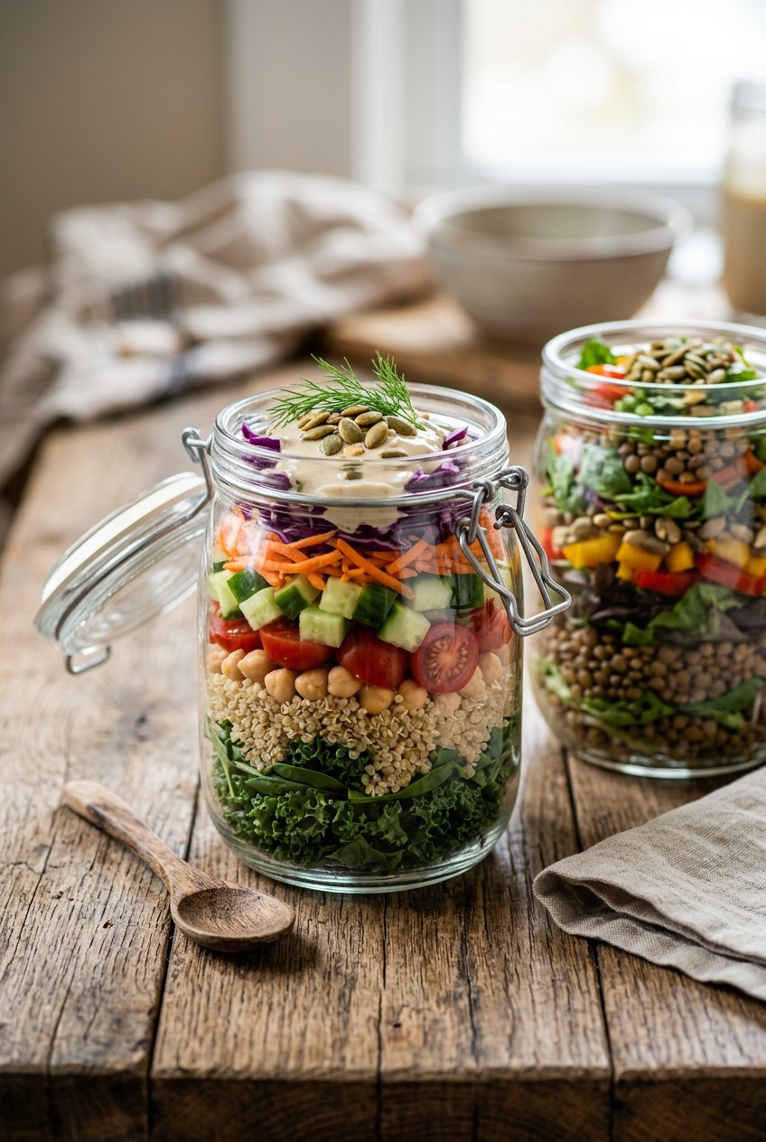 jar salad recipes - 8 Jar Salad Recipes That Actually Work